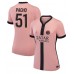 Maillot de foot Paris Saint-Germain Willian Pacho #51 Troisième vêtements Femmes 2024-25 Manches Courtes